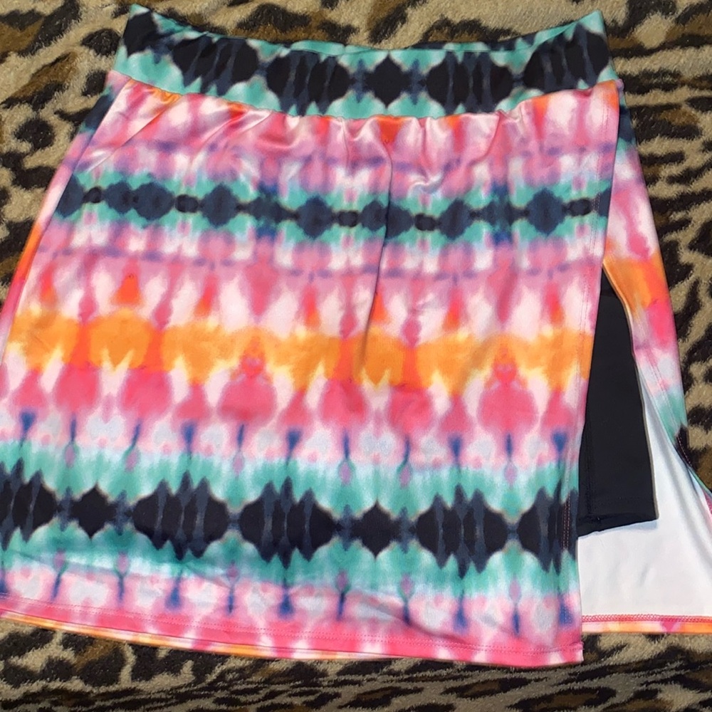 Zelos women’s skort | multicolor/tie dye | size medium